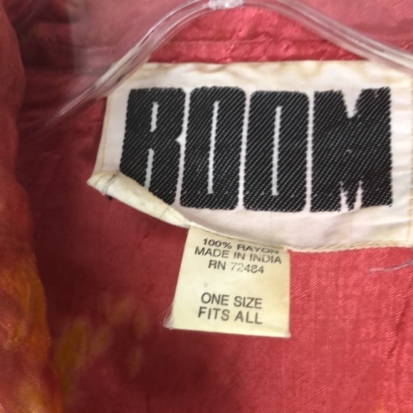 BOOM 1990’s OVERSIZED TIE DYE CRINKLE RAYON SHIRT BLOUSE ONE SIZE - Picture 2 of 9